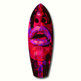 Colorful Lips V5 Glass Wall Art.